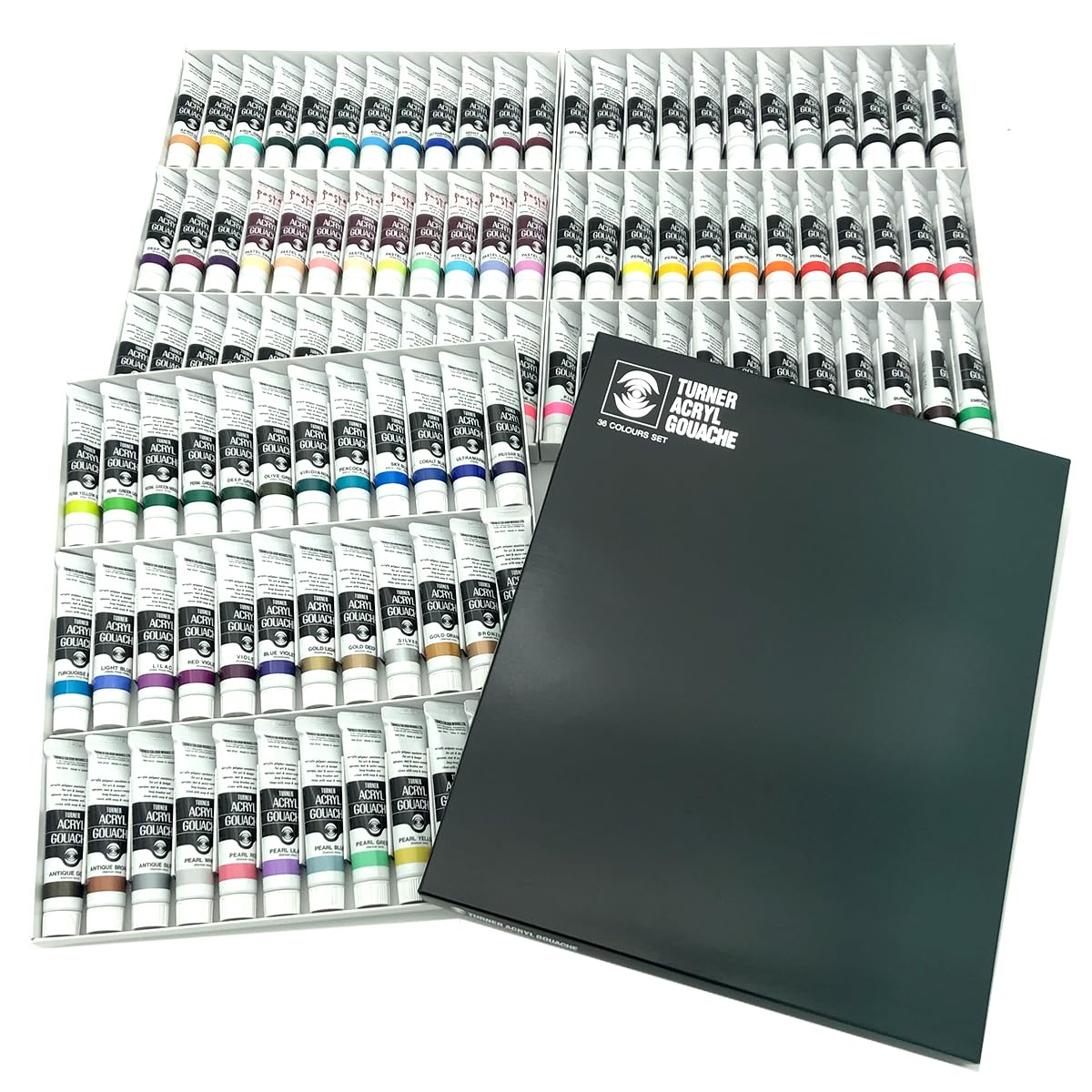 アクリルガッシュ 中古 まとめ売り 約80本 Amazon | ターナー アクリルガッシュ 20ml 101＋7Hセット 108色 | 絵具